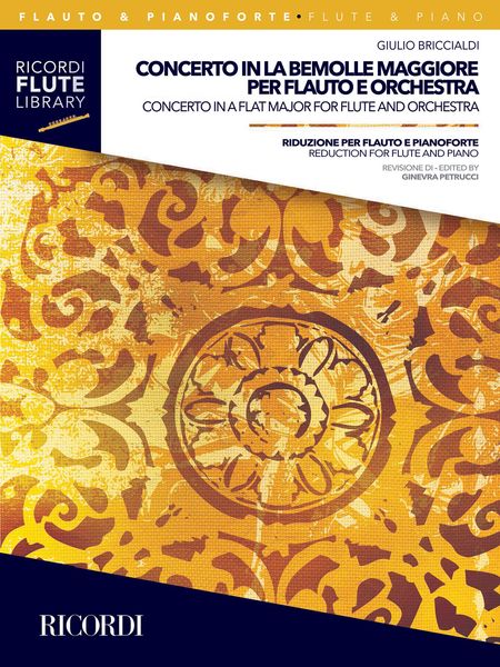 Concerto In la Bemolle Maggiore : Per Flauto E Orchestra - reduction For Flute and Piano.