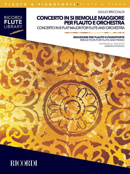 Concerto In Si Bemolle Maggiore : Per Flauto E Orchestra - reduction For Flute and Piano.