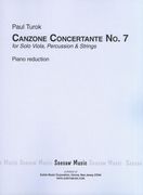 Canzone Concertante No. 7, Op. 87 : For Solo Viola, Percussion and Strings - Piano reduction.