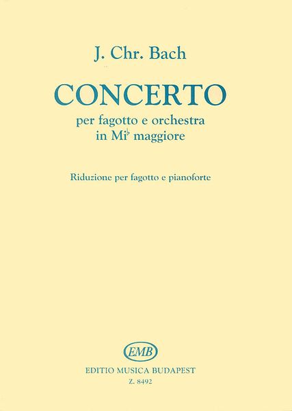 Concerto In Mib Maggiore : Per Fagotto E Piano.