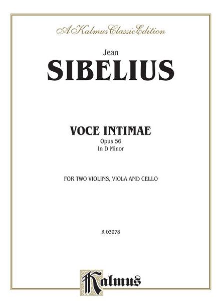 Voces Intimae In D Minor, Op. 56 : For String Quartet (2 Violins, Viola & Cello).