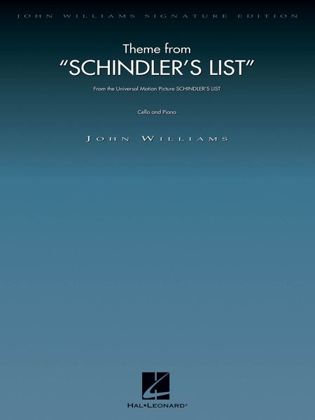 Theme From Schindler's List : For Cello and Piano.