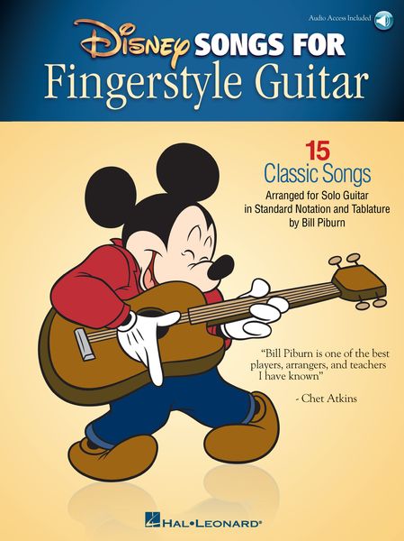 Disney Songs For Fingerstyle Guitar : 15 Classic Songs / arranged by Bill Piburn.