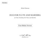 Duo For Flute (Doubling Alto Flute) and Marimba - Four-Mallet Version.