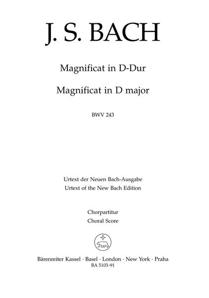 Magnificat In D Major, BWV 243.