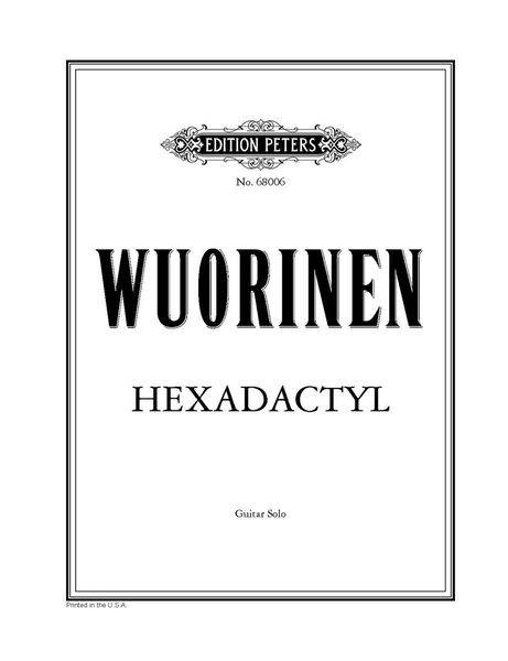 Hexadactyl : For Guitar (2002).