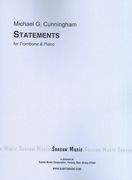 Statements, Op. 43 : For Trombone and Piano (1971).