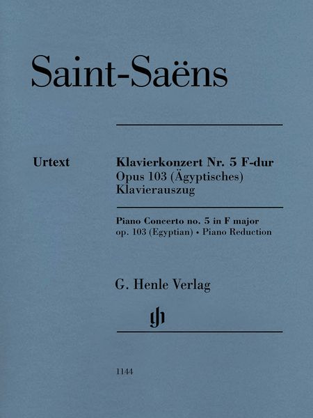 Klavierkonzert Nr. 5 F-Dur, Op. 103 (Ägyptisches) : Klavierauszug / Ed. Peter Jost.