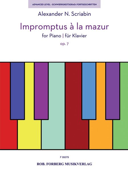 Impromptus à la Mazur, Op. 7 : For Piano.