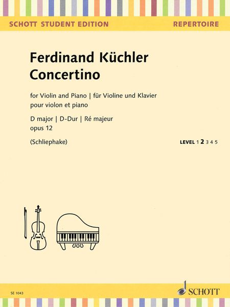 Concertino In D Major, Op. 12 : For Violin and Piano / edited by Ulrich Schliephake.