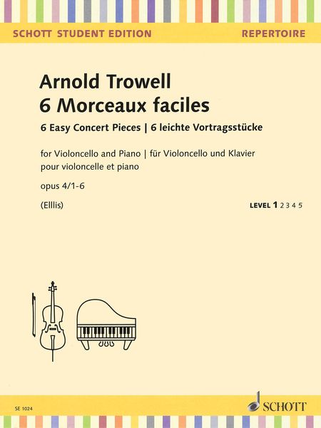 6 Morceaux Faciles, Op. 4, Nos. 1-6 : For Cello and Piano / edited by Beverley Ellis.