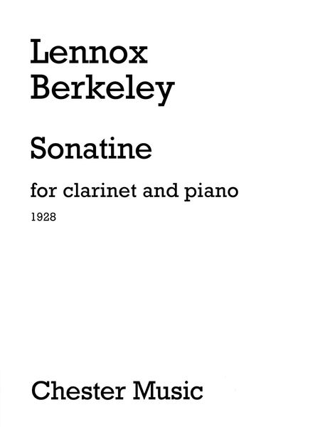 Sonatine : For Clarinet and Piano (1928).