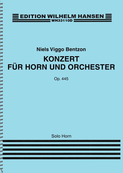 Konzert, Op. 445 : Für Horn und Orchester - Solo Horn Part.