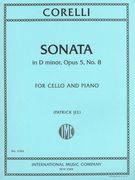 Sonata In D Minor, Op. 5, No. 8 : For Cello and Piano / edited by Patrick Jee.