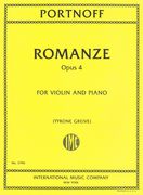 Romanze, Op. 4 : For Violin and Piano / edited by Tyrone Greive.