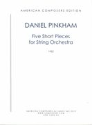 Five Short Pieces : For String Orchestra (1952).