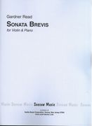 Sonata Brevis, Op. 80 : For Violin and Piano.