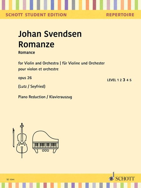 Romance, Op. 26 : For Violin and Orchestra / Piano reduction by Wilhelm Lutz.