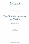 Due Sinfonie Concertate Per Violino (J-C 78.2, J-C 70) / edited by Ada Beate Gehann.