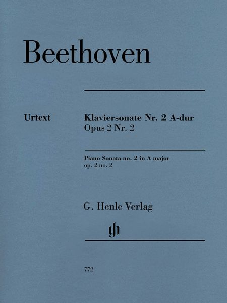 Klaviersonate Nr. 2 A-Dur, Op. 2 Nr. 2 / edited by Norbert Gertsch and Murray Perahia.