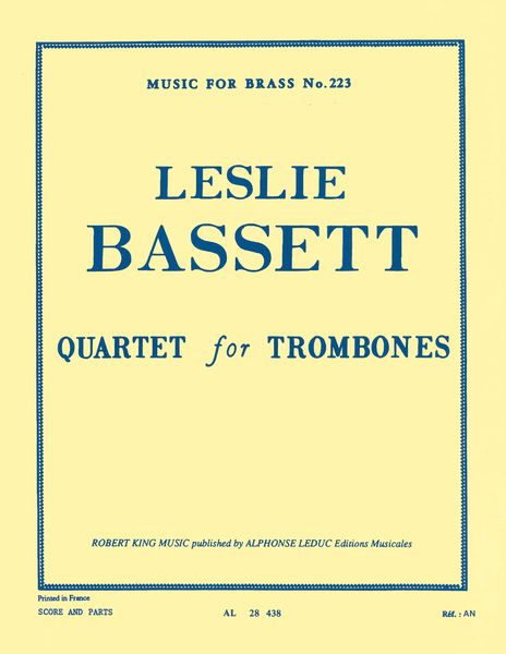 Quartet : For Trombones.