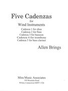 Five Cadenzas : For Wind Instruments (2018).