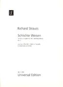 Schlichte Weisen, Op. 21 : Für Hohe Stimme Mit Klavierbegleitung.