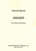 Adagio : For Voice and Piano.