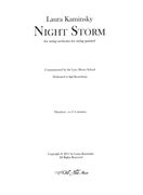 Night Storm : For String Orchestra (Or String Quintet).