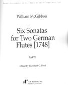 Six Sonatas For Two German Flutes (1748) / Ed. Elizabeth C. Ford.
