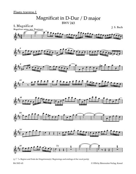 Magnificat In D Major BWV 243 (2nd Version With 4 Inserts From E-Flat Major Version Transposed).