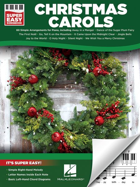 Christmas Carols : Super Easy Piano Songbook.