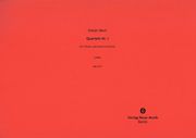 Quartett Nr. 1 : For 2 Flutes, Percussion and Piano (1999).