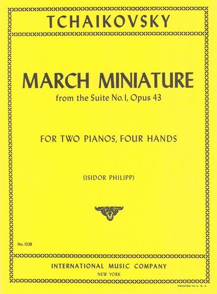 March Miniature, Op. 43 : For Two Pianos, Four Hands.