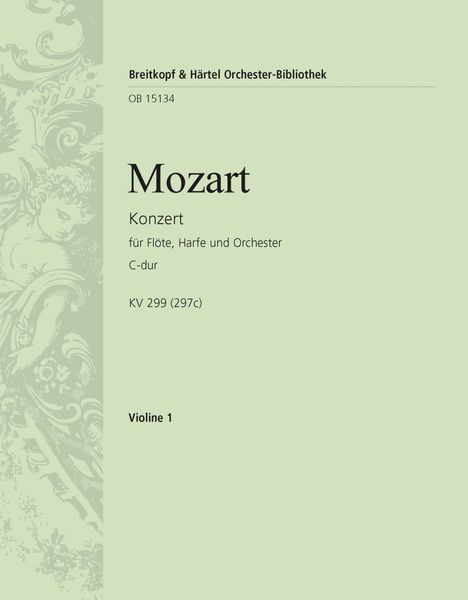 Konzert C-Dur, K. 299 (297c) : Für Flöte, Harfe und Orchester / edited by Andras Adorjan.