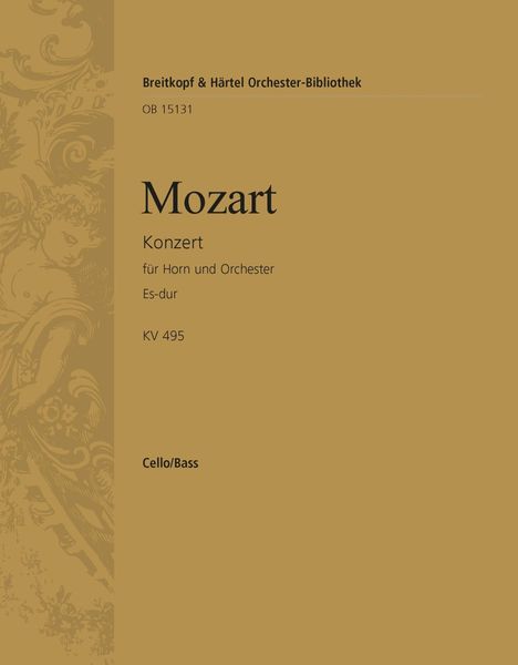 Konzert Es-Dur, K. 495 : Für Horn und Orchester / edited by Henrik Wiese.