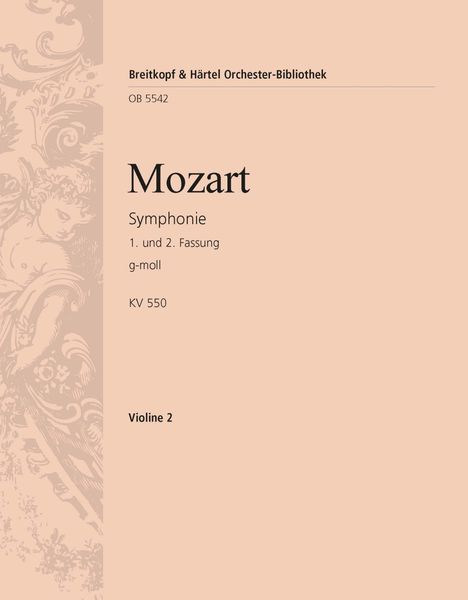 Symphonie G-Moll, K. 550 - 1. und 2. Fassung / edited by Henrik Wiese.