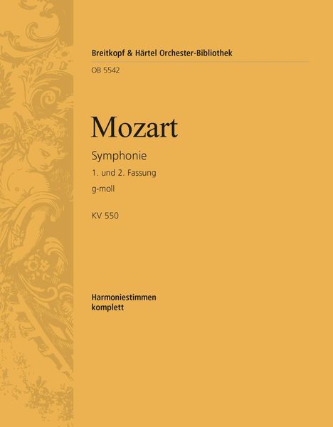 Symphonie G-Moll, K. 550 - 1. und 2. Fassung / edited by Henrik Wiese.