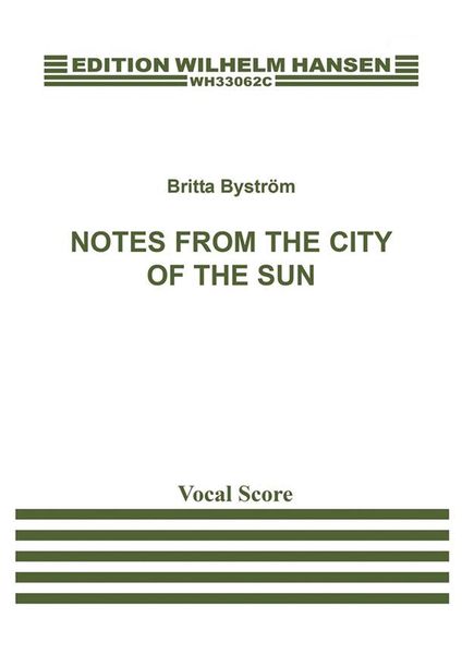 Notes From The City of The Sun : For Soprano and Orchestra (2017).