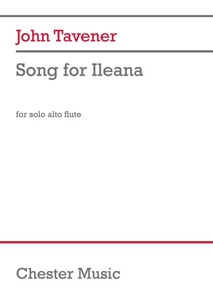 Song For Ileana : For Solo Alto Flute (1988).