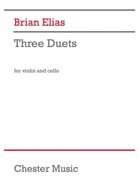 Three Duets : For Violin and Cello (2017).