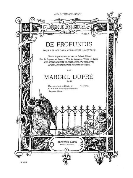 De Profundis Pour Les Soldats Morts Pour La Patrie, Op. 18 : Pour Choeur Avec Orgue et Orchestre.