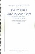 Music For One Player : Realization-Instructions For One Instrumentalist (1967).