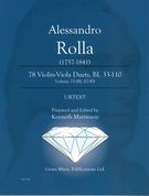 78 Violin-Viola Duets, Bi. 33-110 : Vol. 15 (Bi. 87-90) / edited by Kenneth Martinson.