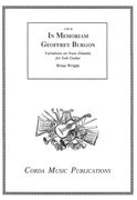 In Memoriam Geoffrey Burgon - Variations On Nunc Dimittis : For Solo Guitar.