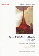 Concerto In C Major : For Flute, Strings and Basso Continuo / edited by Michael Talbot.