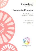 Sonata In C Major : For Alto Recorder and Basso Continuo / edited by David Lasocki.