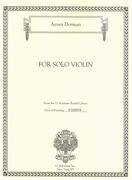 For Solo Violin (2017).