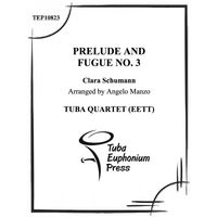 Prelude and Fugue No. 3 : arranged For Tuba Quartet (EETT) by Angelo Manzo.