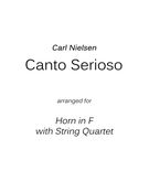 Canto Serioso : For Horn and String Quartet / arr. by D. Weiner.